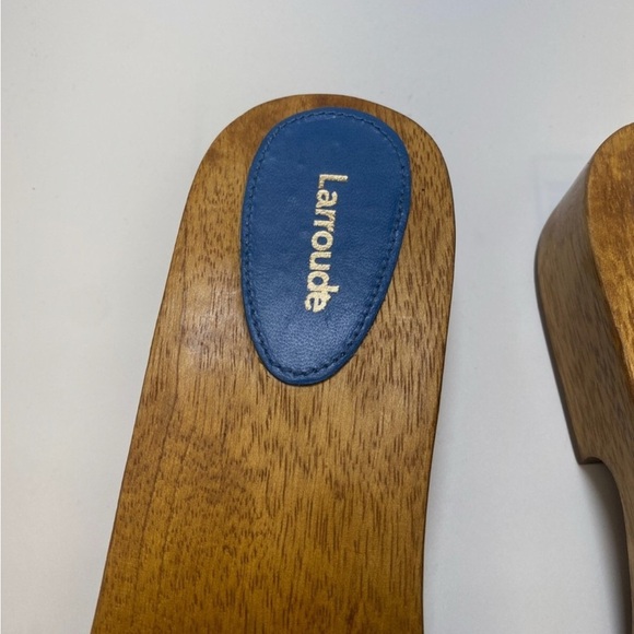 Larroude Zuzi Denim Studded Horebit Women's Slide Sandals - Picture 5 of 8